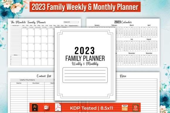 2023 Family Weekly Monthly Planner: A Comprehensive Tool for Organizing Your Year