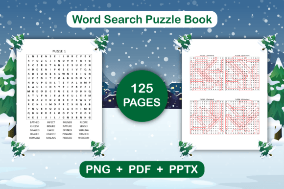 Christmas Word Search Puzzle Book KDP