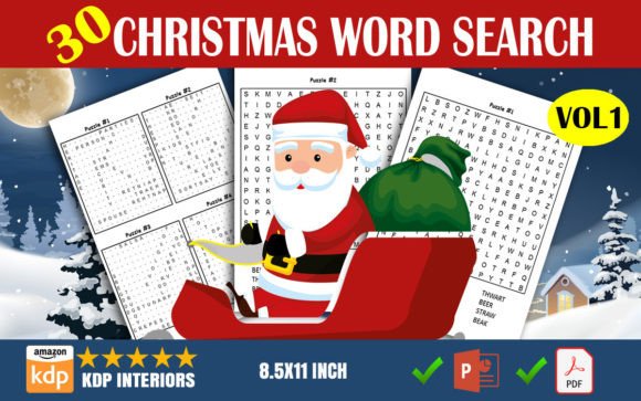 Explore the Joy of Christmas with 30 Unique Word Search Puzzles