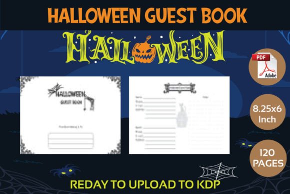 Halloween Guest Book KDP Interior: A Spooky and Stylish Addition to Your Publishing Arsenal