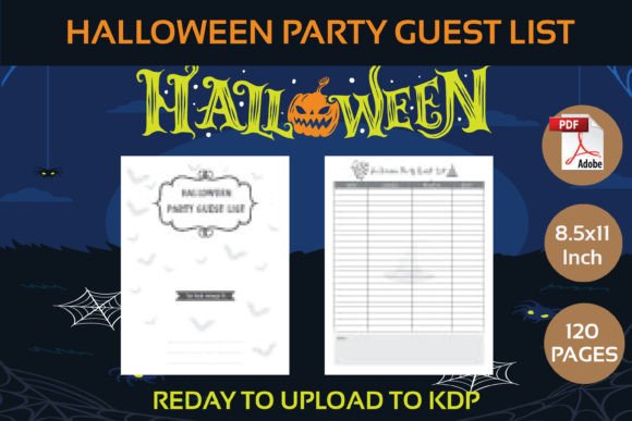 Halloween Party Guest List KDP Interior: A Versatile Tool for Your Spooky Celebrations