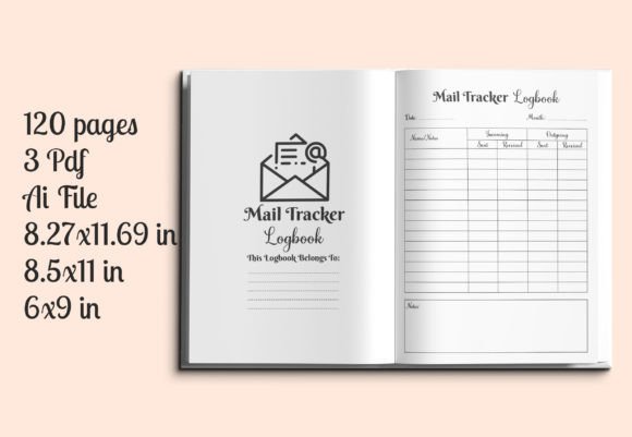 Mail Tracker Logbook KDP Interior: A Versatile Tool for Organizing and Tracking Your Mail
