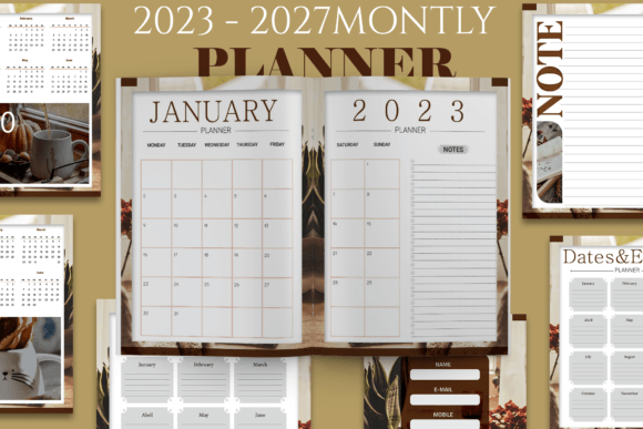 Maximizing Your Planning Potential with the FIVE YEARS MONTHLY AUTUM PLANNER