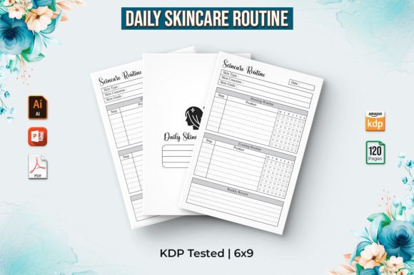 Maximizing Your Skincare Routine with the Daily Skincare Planner KDP Interior