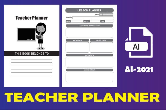 Teacher Planner: A High-Quality Design Asset