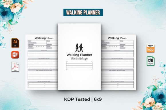 Unlocking Creativity and Efficiency with the Editable Walking Journal - KDP Interior